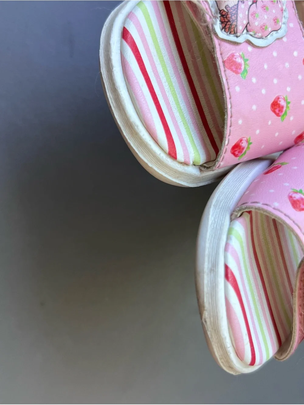 Strawberry Shortcake Pink Girls' Hook-and-Loop Sandals